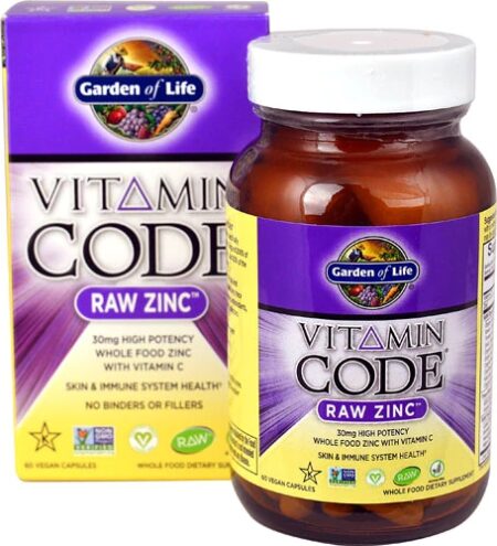 Garden of Life Vitamin Code® RAW Zinc™ -- 60 Vegan Capsules