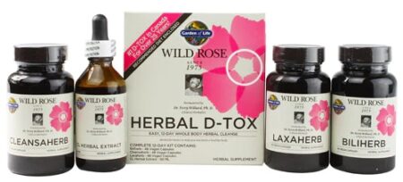 Garden of Life Wild Rose Herbal D-Tox Kit -- 1 Kit