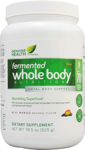 Genuine Health Fermented Whole Body Nutrition Acai Mango - 525g: Nutrição Completa e Fermentada