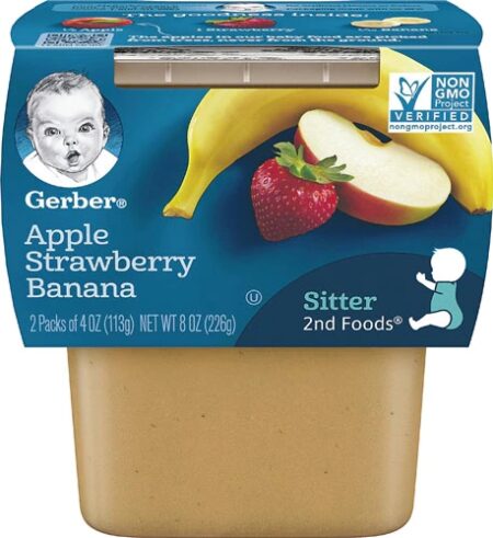 Gerber 2nd Foods Apple Strawberry Banana -- 2 Packs