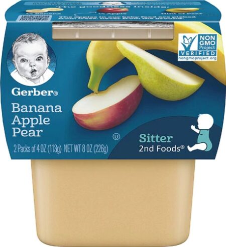 Gerber 2nd Foods Banana Apple Pear -- 2 Packs