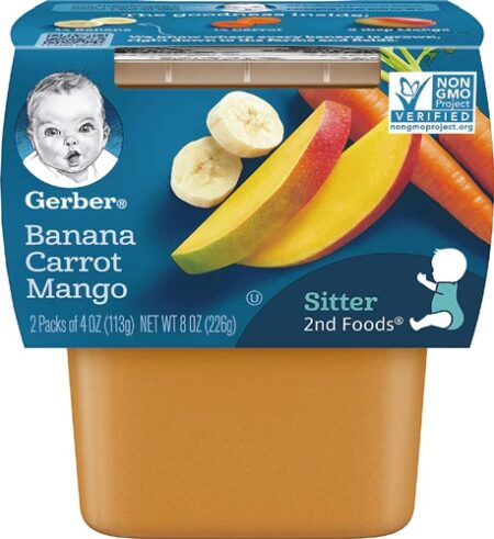 Gerber 2nd Foods Banana Carrot Mango -- 2 Packs