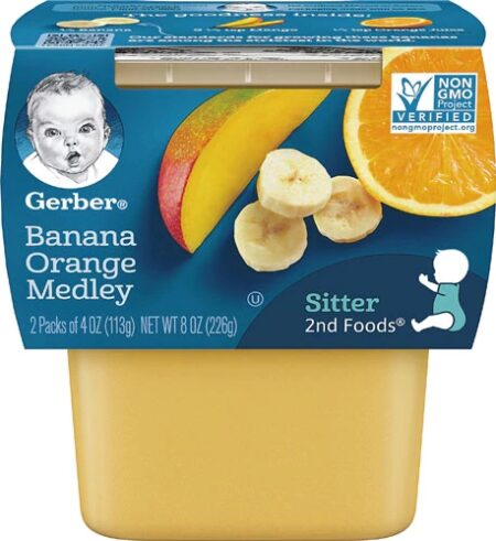 Gerber 2nd Foods Banana Orange Medley -- 2 Packs