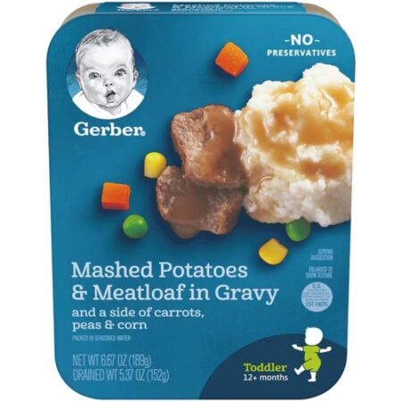 Gerber Baby Food Mashed Potatoes & Meatloaf Nuggets with Carrots, Peas & Corn -- 6.67 oz