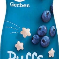 Gerber Puffs Blueberry 42g | Snack Saudável para Bebês com Vitaminas