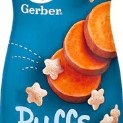 Gerber Puffs Batata Doce 42g: Snack Saudável e Nutritivo para Bebês a Partir de 8 Meses