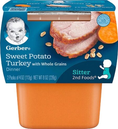 Gerber Sitter 2nd Foods Dinner Sweet Potato and Turkey -- 2 Packs