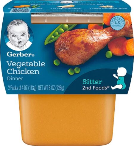 Gerber Sitter 2nd Foods® Dinner Vegetable Chicken -- 2 Packs