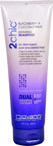 Giovanni 2chic® Repairing Shampoo Amora e Leite de Coco - 251ml: Reparação Profunda para Cabelos Danificados