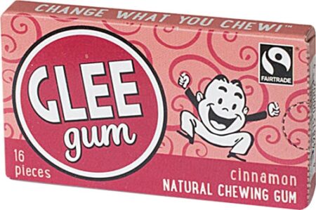 Glee Gum All Natural Chewing Gum Cinnamon -- 16 Pieces