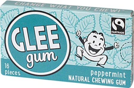 Glee Gum All Natural Chewing Gum Peppermint -- 16 Pieces