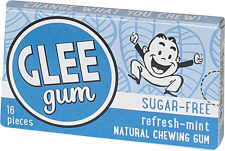 Glee Gum Sugar Free Yum! Natural Gum Refresh Mint -- 16 Pieces