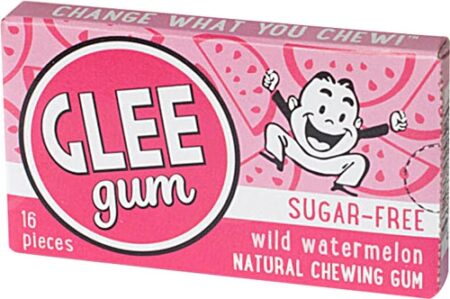 Glee Gum Xylitol Sweetened Natural Gum Wild Watermelon -- 16 Pieces