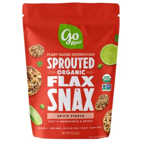 Go Raw Organic Sprouted Flax Snax Spicy Fiesta -- 3 oz