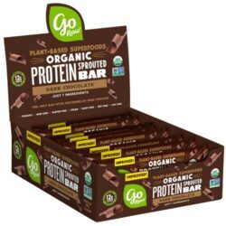 Barra de Proteína Vegetal Orgânica Germinada Go Raw Dark Chocolate - 12 Barras (Aprox. 666g)