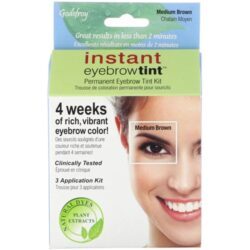 Kit Godefroy Instant Eyebrow Tint - Tonalizante Instantâneo para Sobrancelhas - Marrom Médio (1 Kit)