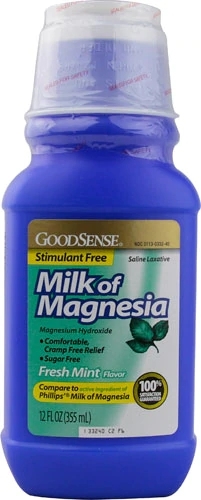 Good Sense Leite de Magnésia Menta Refrescante - 355ml: Alívio Suave e Refrescante