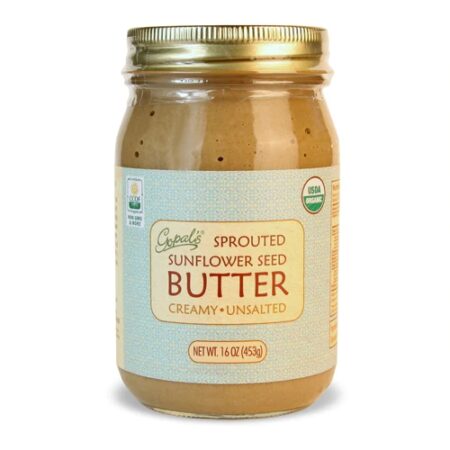 Gopal's Sprouted Sunflower Seed Butter, Creamy Unsalted -- 16 oz