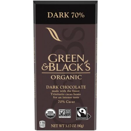 Green & Black's Organic Dark Chocolate 70% -- 3.17 oz