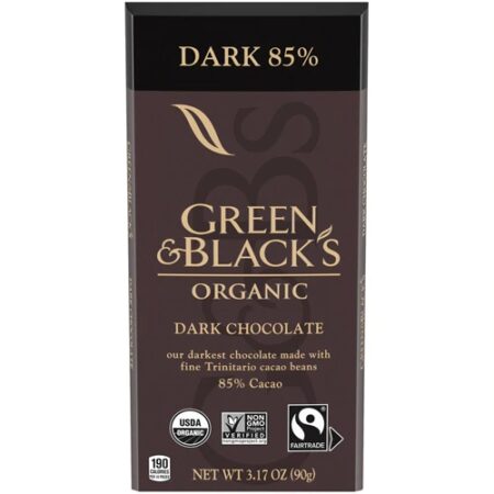 Green & Black's Organic Dark Chocolate 85% -- 3.17 oz