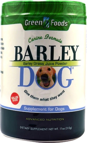 Green Foods Barley Dog® Cevada Orgânica em Pó - 311g | Saúde e Vitalidade Canina