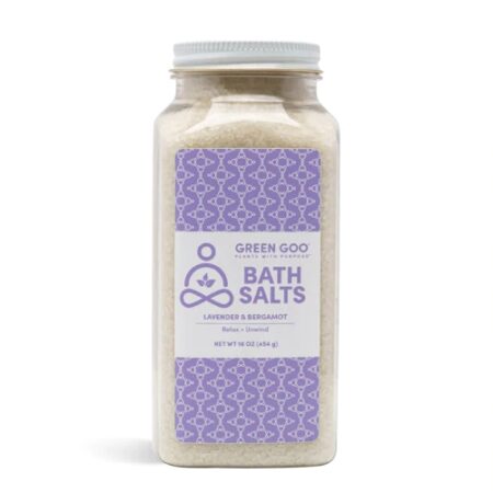 Green Goo All Natural Bath Salts Unwind Lavender & Bergamot -- 16 oz