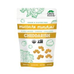 Biscoitos Orgânicos Green Mustache Couve e Chia Queijo Vegano Sem Glúten 113g