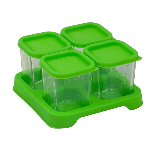 Cubo de Papinha de Vidro Green Sprouts 113g - Alimento Fresco para Bebês (Pack com 4 Unidades)
