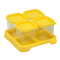 Green Sprouts Cubos de Comida para Bebê em Vidro 113g (4 Unidades) Amarelo - Nutrição Pura e Segura