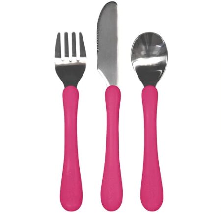 Green Sprouts Learning Cutlery Set-Pink-12mo+ -- 1 Set