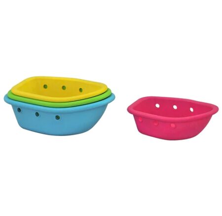 Green Sprouts Sprout Ware Floating Boats made from Plants (4 boats)-Multicolor-6mo+ -- 4 Pieces