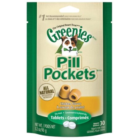 Greenies Canine Pill Pockets for Tablets Chicken -- 3.2 oz