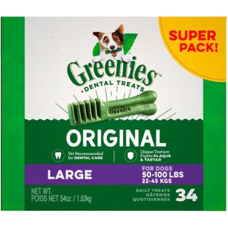 Greenies Dental Dog Treats Original -- 34 Treats