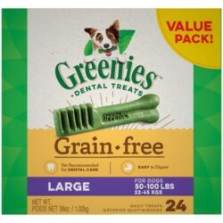 Petiscos Dentais Greenies Sem Glúten para Cães de Porte Grande - 1kg (36 oz)