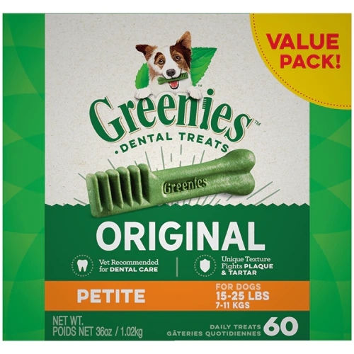 Greenies Original Dental Treats para Cães Pequenos (15-25 lbs / ~6.8-11.3kg) - 1.02kg