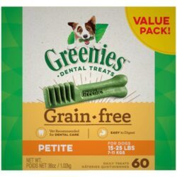 Greenies Petite Sem Grãos: 60 Unidades para Saúde Bucal do Seu Cão