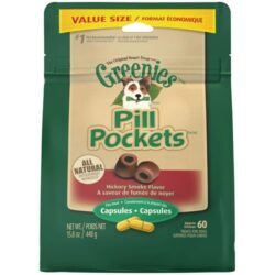 Greenies Pill Pockets Hickory Smoke – Petiscos para Esconder Comprimidos – 448g (15.8 oz)