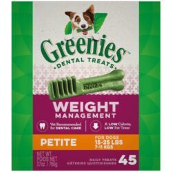 Greenies Weight Management Petite Petisco Dental para Cães 15-25 lbs (Aprox. 6.8 kg) - 765g