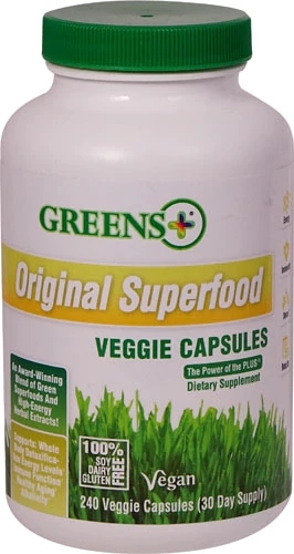 Greens Plus Original Superfood 240 Cápsulas Veggie: Nutrição Completa para Seu Bem-Estar