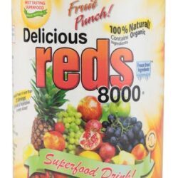 Greens World Inc. Delicious Reds 8000 Fruit Punch 300g - Antioxidantes Poderosos para Sua Saúde