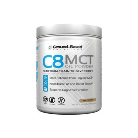 Ground-Based Nutrition C8 MCT Oil Powder Hazelnut -- 30 Servings