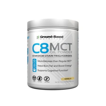 Ground-Based Nutrition C8 MCT Oil Powder Vanilla -- 30 Servings