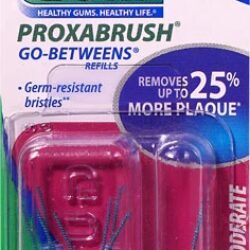 GUM Proxabrush Go-Betweens Refis Moderados 8 Unidades - Limpeza Interdental Profunda e Eficaz