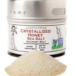 Sal Gourmet Cristalizado de Mel Gustus Vitae em Pote Magnético - 85g