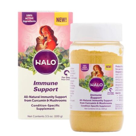 Halo Immune Support All Natural Immunity Support From Curcumin and Mushroom -- 3.5 oz