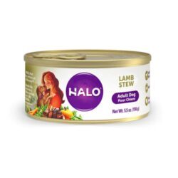 Halo Purely For Pets Ração Úmida para Cães Adultos – Ensopado de Cordeiro 12 Latas x 156g