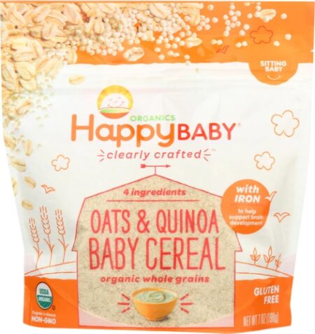 Happy Baby Baby Cereal Oats & Quinoa -- 7 oz