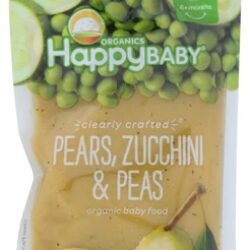 Happy Baby Comida Orgânica para Bebês - Maçã, Abobrinha e Ervilha 113g - Etapa 2