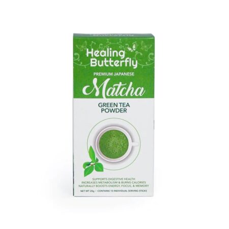 Healing Butterfly Premium Japanese Matcha Green Tea Powder Regular -- 10 Sticks