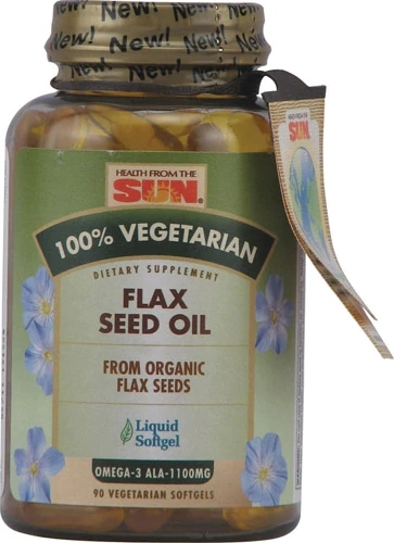Health From The Sun Óleo de Linhaça Orgânico 2000mg - 90 Cápsulas Vegetarianas Ômega 3-6-9 - Oferta Online